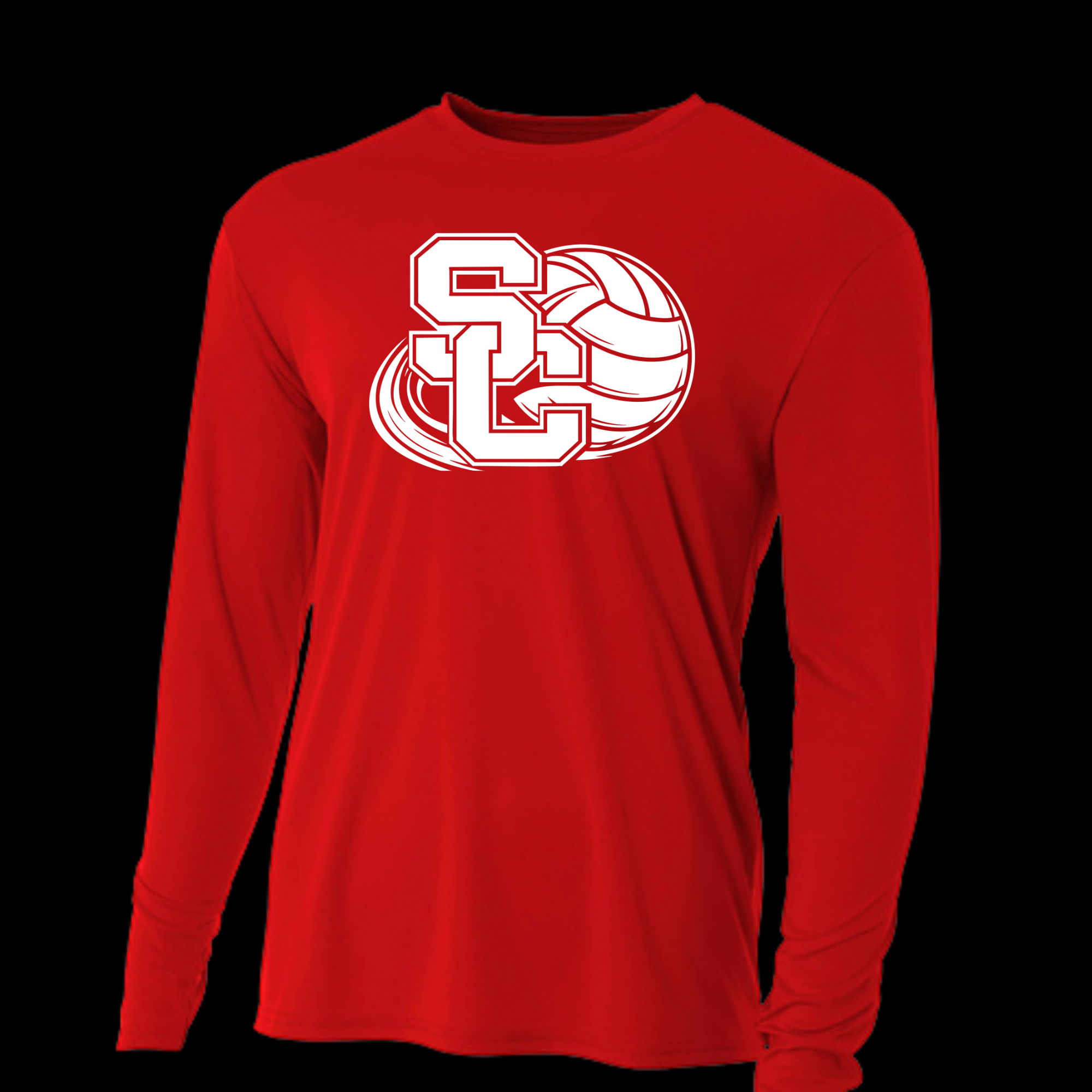 Long Sleeve Performance -STRAWBERRY CREST VOLLEYBALL