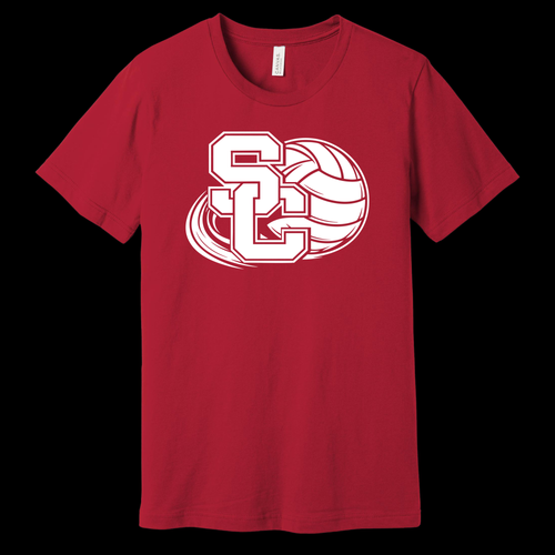 Cotton T-Shirt - Strawberry Crest VOLLEYBALL