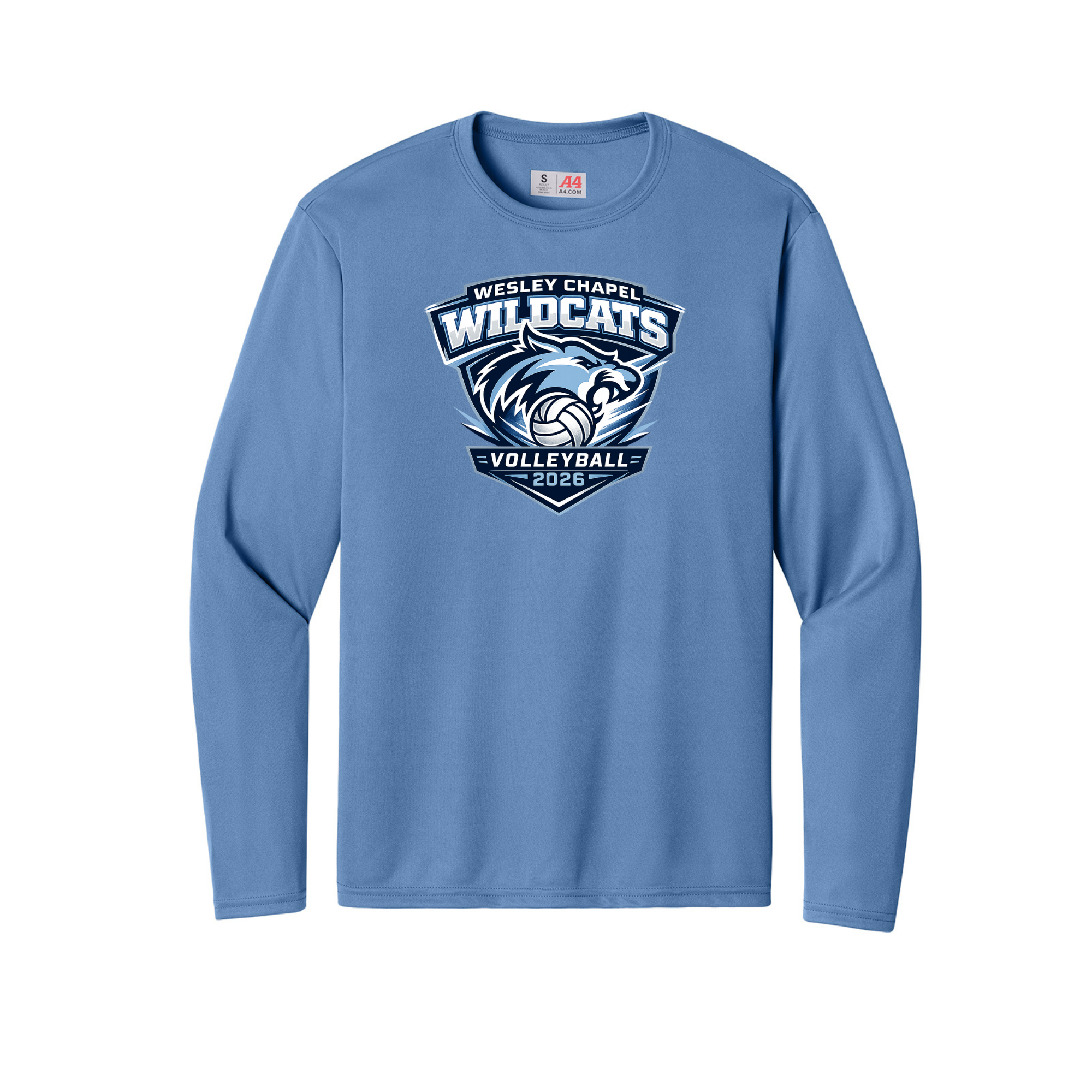 Wesley Chapel Volleyball  - DriFit Long Sleeve Shield Logo