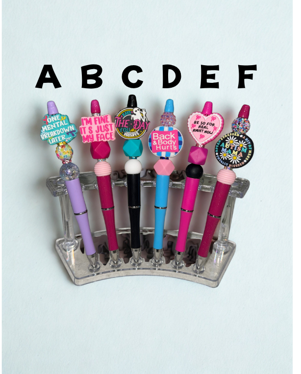 Handmade Silicone Beaded Pens | Custom Gift Pens | Teacher, Nurse & Small Business Gifts