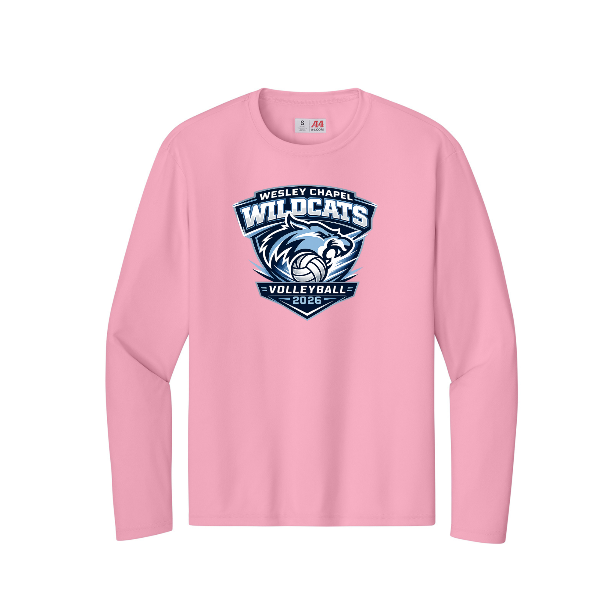 Wesley Chapel Volleyball  - DriFit Long Sleeve Shield Logo