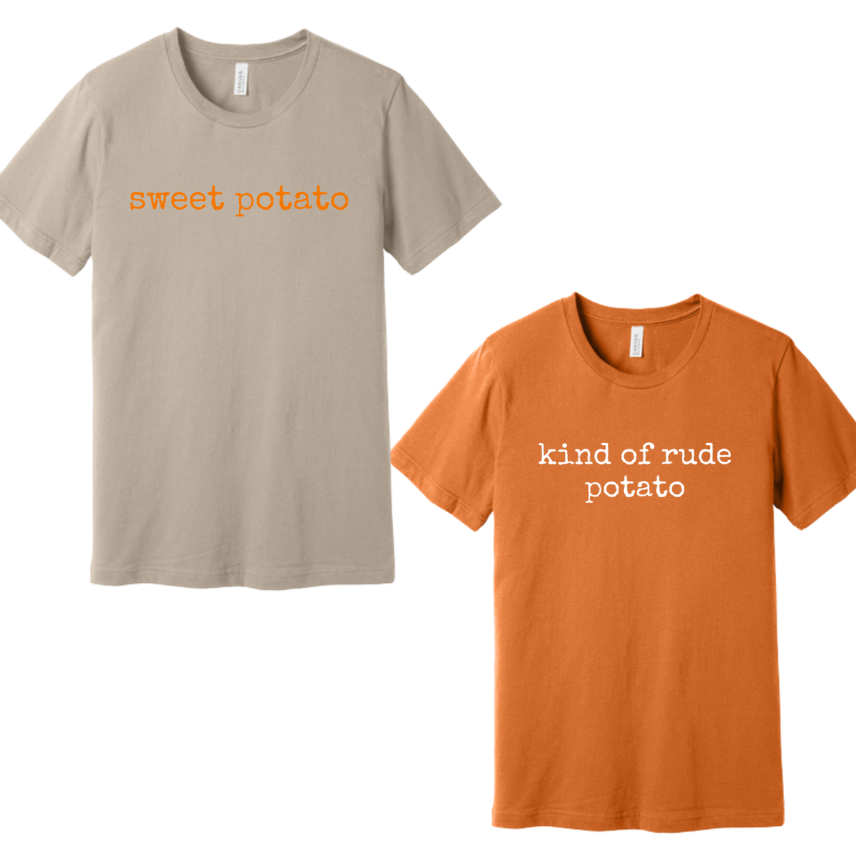 Sweet Potato & Kind of Rude Potato – Matching Shirt Set