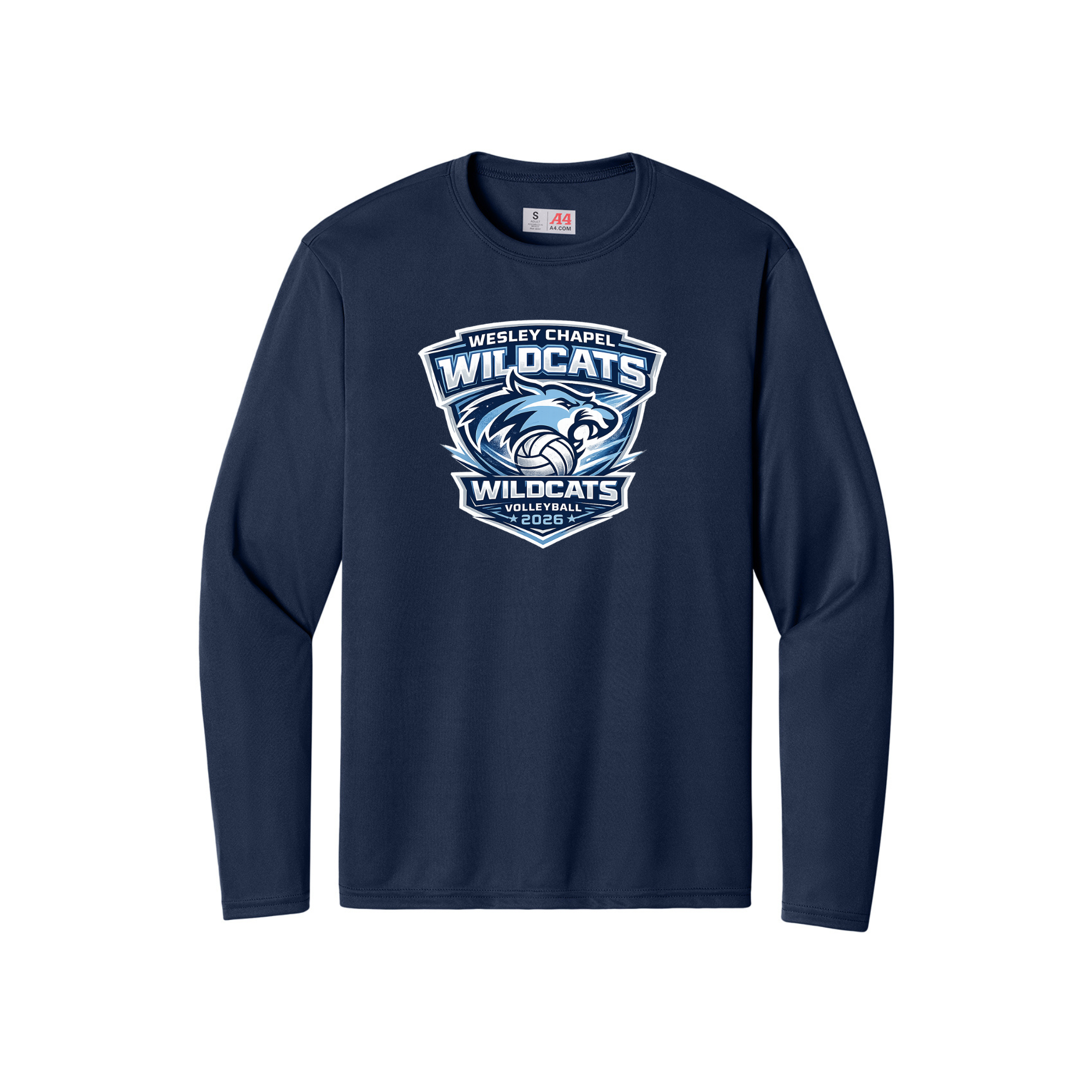 Wesley Chapel Volleyball  - DriFit Long Sleeve Shield Logo